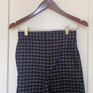 Madewell xxs checkered pants